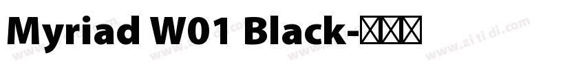 Myriad W01 Black字体转换
